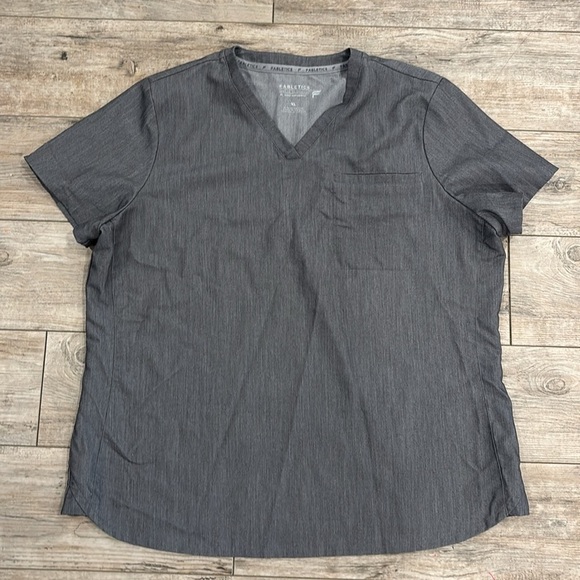 Fabletics Feel Good Performance 2 Gray, 1 Navy Scrub Tops XL - Picture 2 of 13